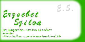 erzsebet szilva business card